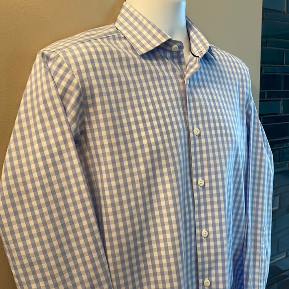 T.M.LEWIN Button Down Shirt. Size Neck 15 1/2, Sleeve 33